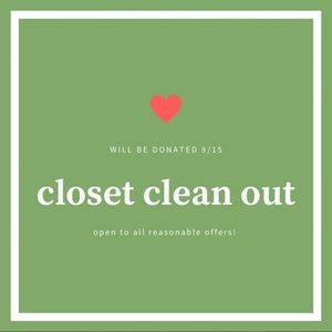 CLOSET CLEANOUT